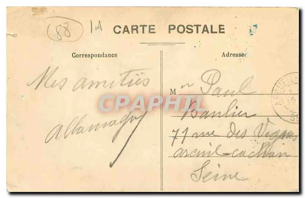 Le Val-d'Ajol sous la Neige, de Feuillée Dorothée Hôtel - Verso