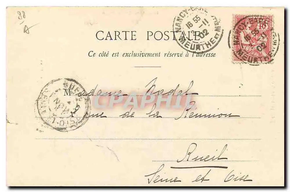 Lac Blanc et Château de Hans — Les Hautes-Vosges — Édition A.D. — N° 1918 (Dépôt) - Verso