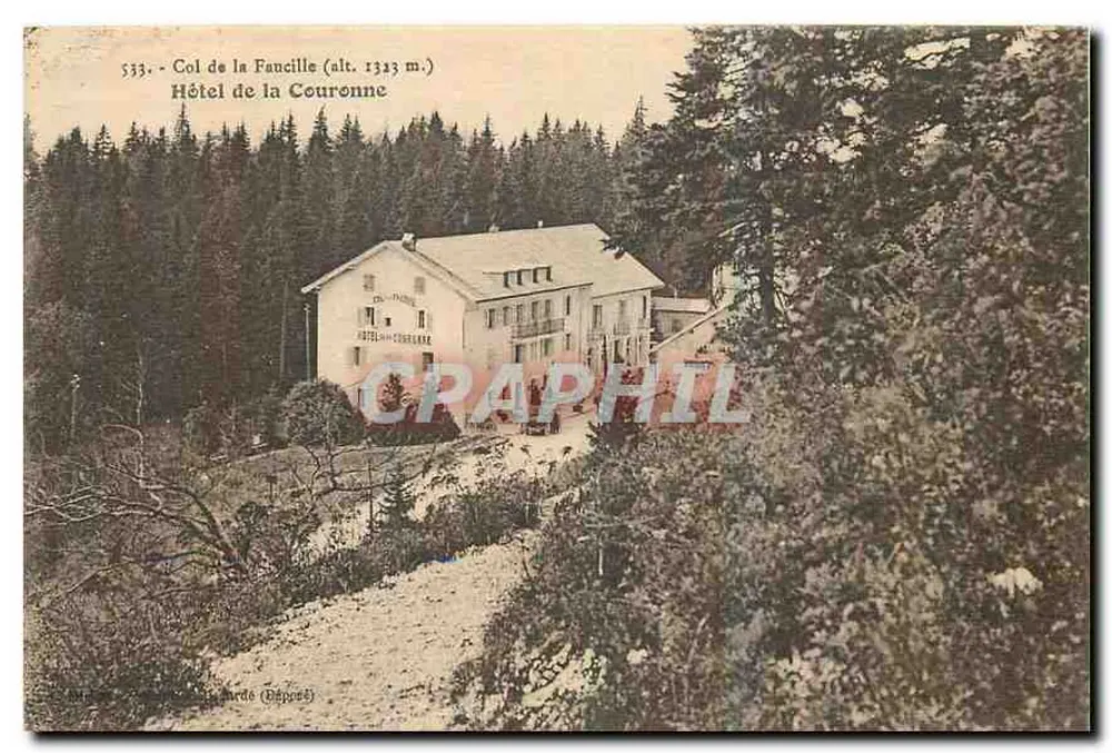 Col de la Fancille (alt. 1333 m.) — Hotel de la Couronne — Verlag: Bépont - Vorderseite