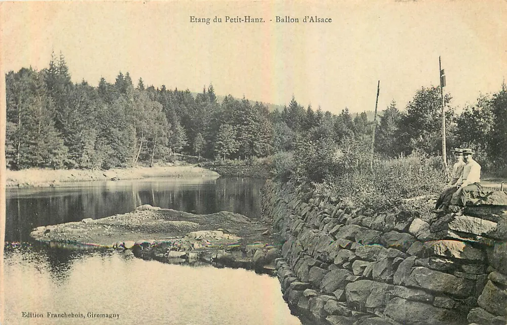 Laghetto del Petit-Hanz - Ballon d'Alsazia — Edizione Franchebois, Giromagny - Recto
