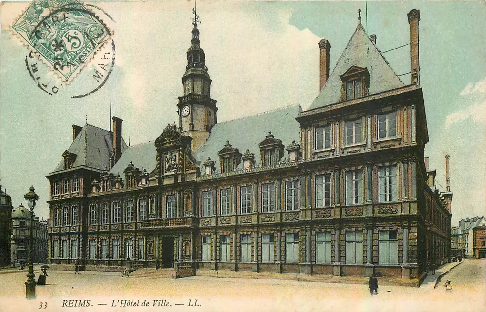 Reims — O Hotel de Ville — LL. n°33 - Frente