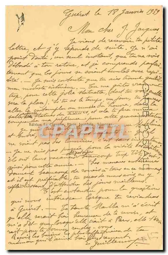 Crozant (Creuse) — Ponte sulla Creuse — Edizione La Cigogne - Verso