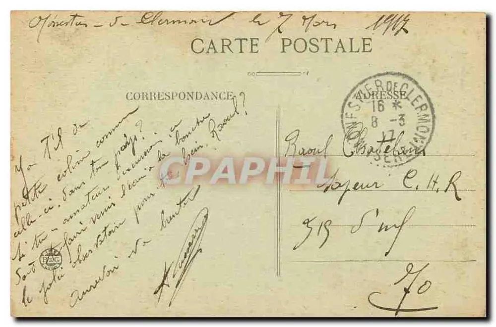 Le Mont Aiguille — Vue du sommet — E.P. n°495 - Verso