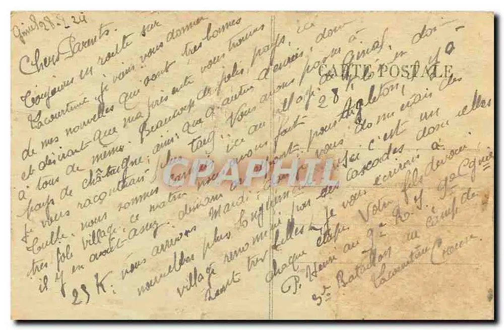 GIMEL — Vista geral das Cataratas — Editor não identificado, número de série 238 - Verso