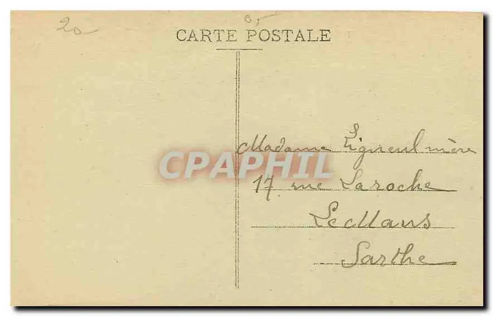 Champollon - Lake Crupillouse (alt. 2650 m) — The Alps — Publisher: Miss Joubert, Adhémar, Gap — series number 719 - Back