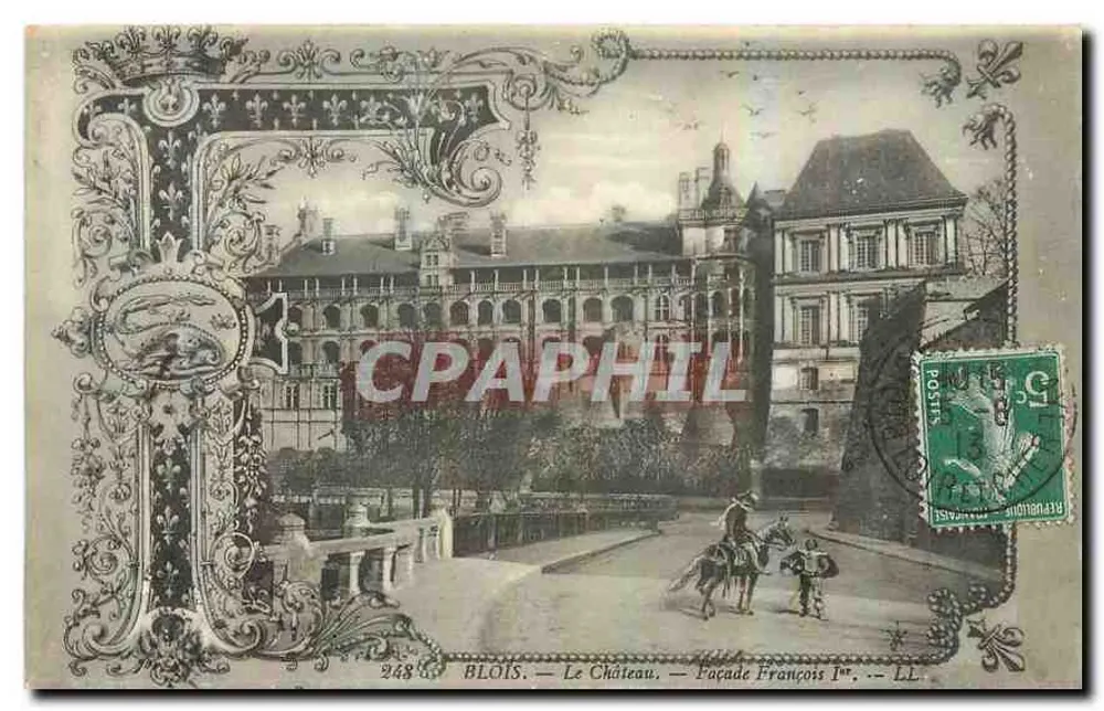Blois — Le Château — Façade François Ier — LL - Recto