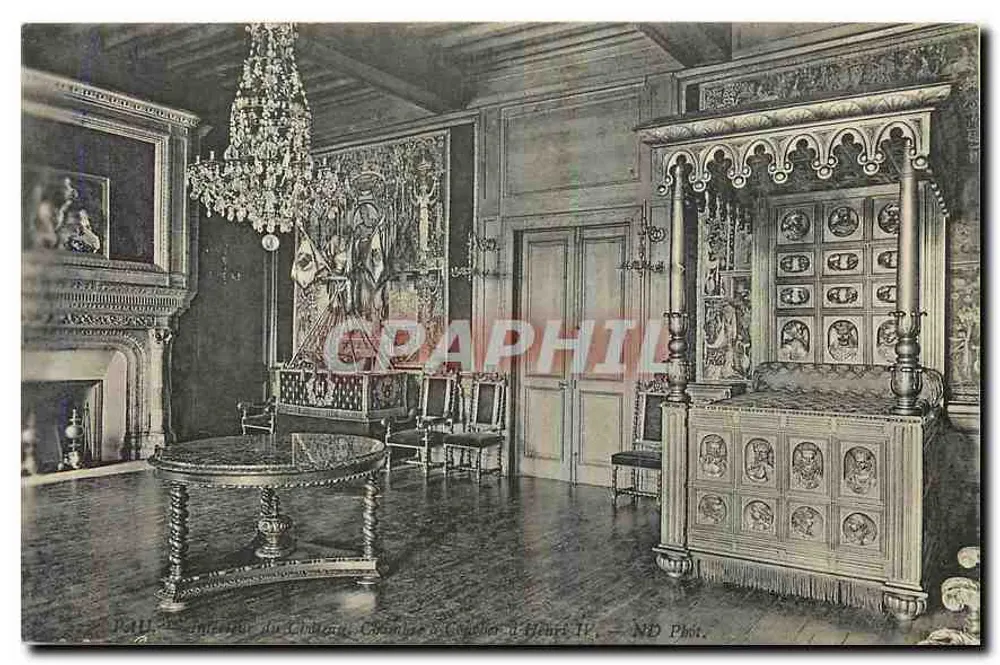Chambre de Château - Chambre à coucher d'Henri IV — ND Phot. - Recto