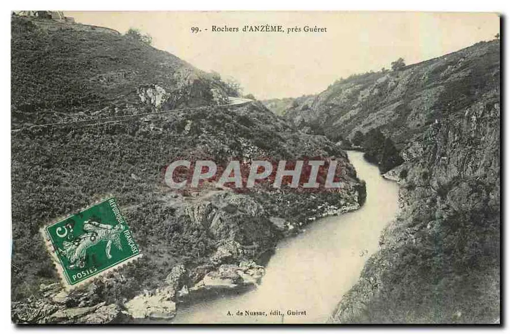 Rochers d'ANZÈME, bij Guéret — A. de Nussac, uitgever, Guéret - Voorkant
