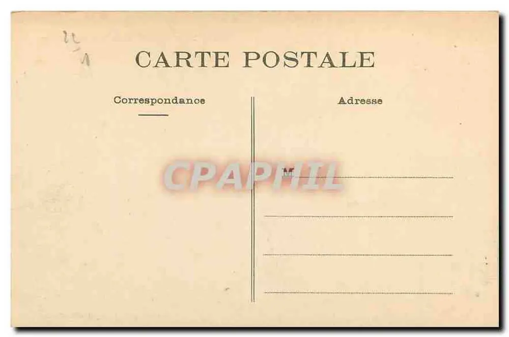 Insel Bréhat — Studie der Felsen am Paon — Renault, Gilt., Paimpol, Verlag Vubert - Rückseite