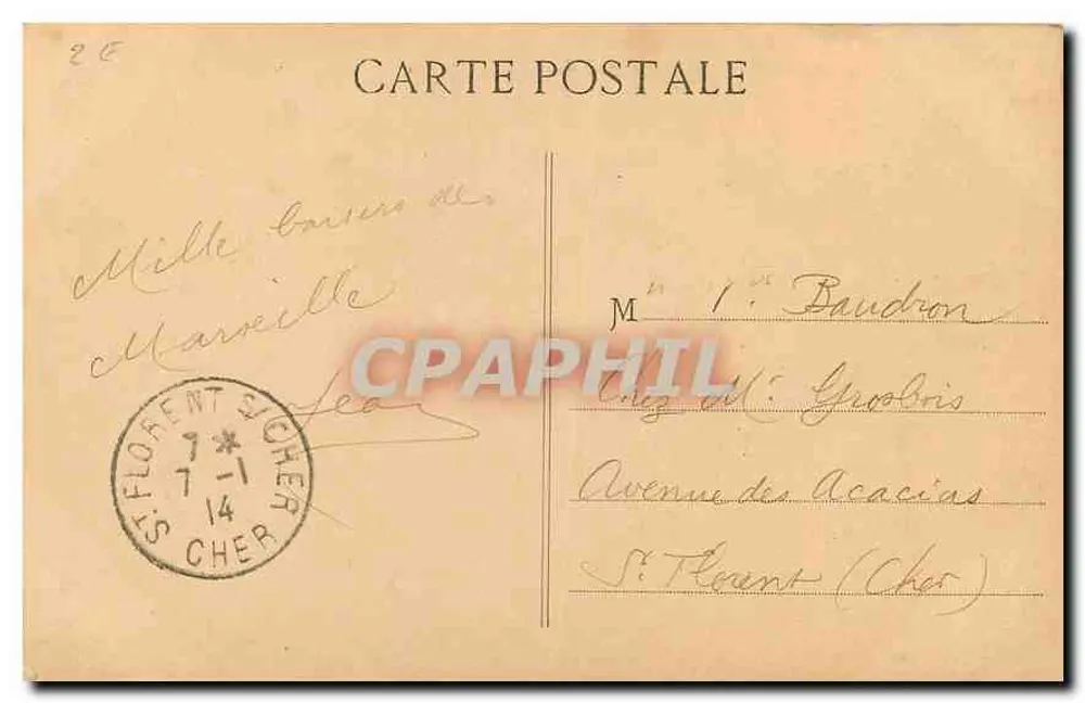 Marselha — A Catedral — P.B. - Verso