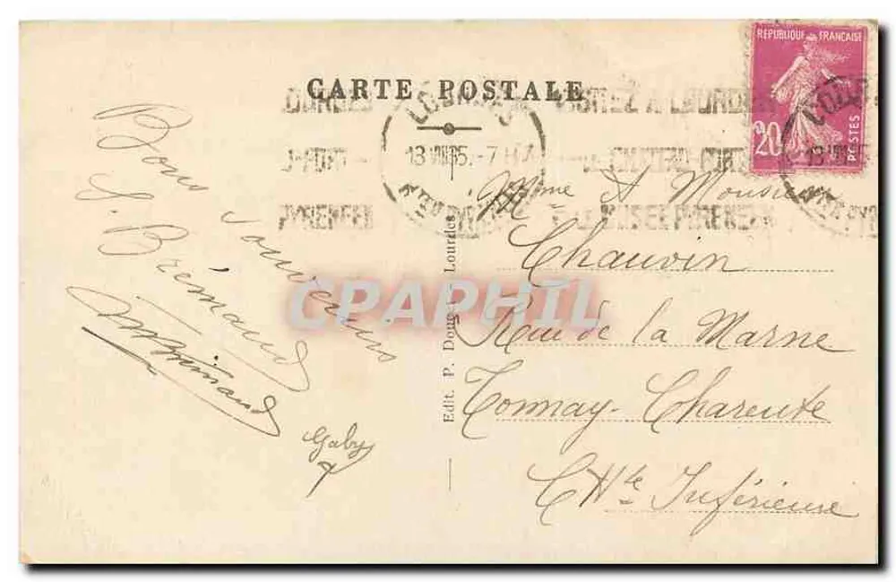 St. Lucrèdes — A Basílica e o Pisc do Jer — P. D. - Verso