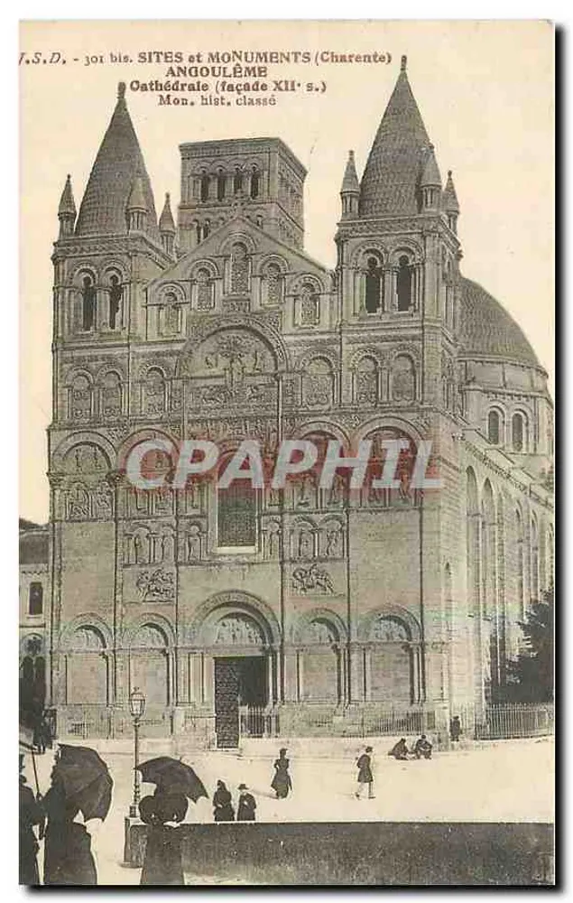 Angoulême — Catedral (fachada do século XII) — F.S.D. - 301 bis - Frente