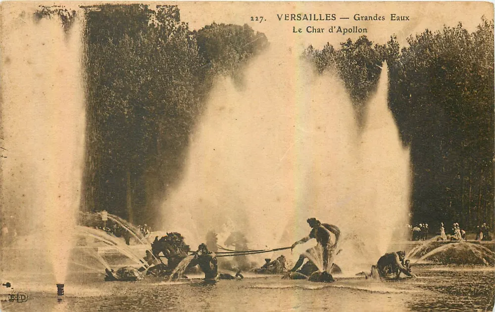Versailles — Grandes Eaux — O Carro de Apolo — Editor: P.D. n°227 - Frente
