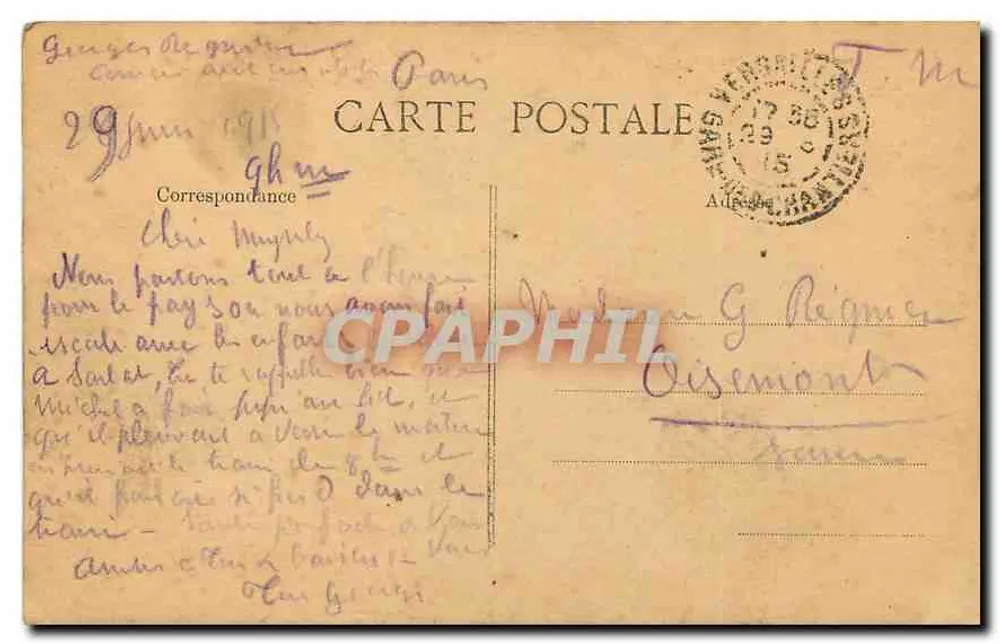 Versailles — Grandes Eaux — O Carro de Apolo — Editor: P.D. n°227 - Verso