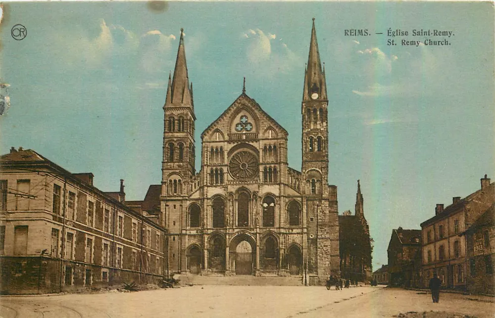 Reims — Igreja de São Rémy — Edições OR, Ch. Bruat, Matongues - Frente