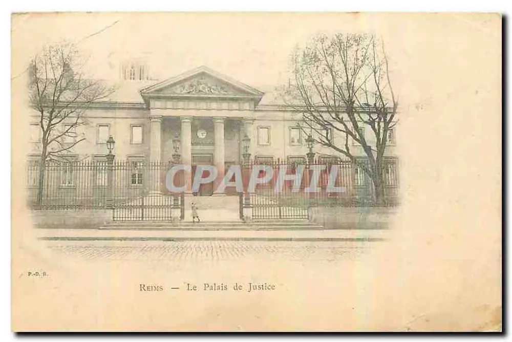 Reims — O Palácio de Justiça — P.-D. B. - Frente