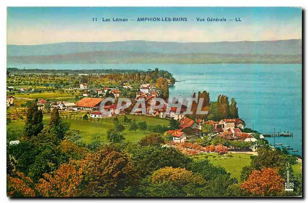Lago Léman — AMPHION-LES-BAINS — Vista Geral — LL - Frente