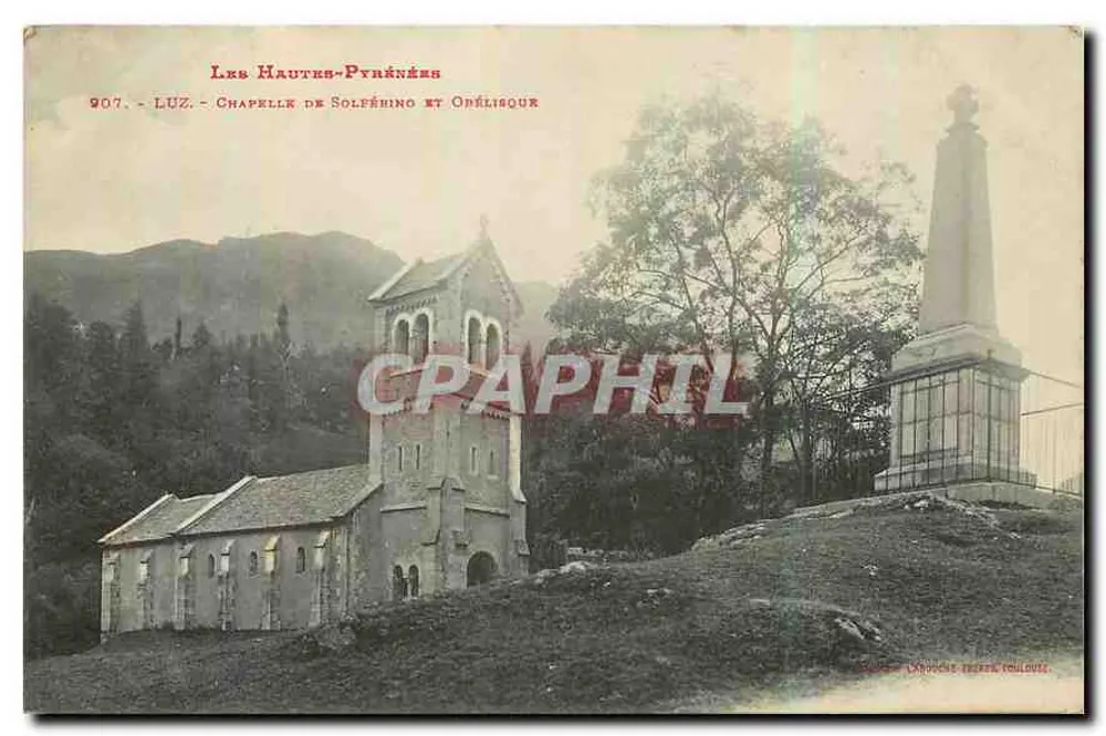 Luz - Kapelle Solfémino und Orélisour — Les Hautes-Pyrénées, veröffentlicht von Laroche Frères Toulouse - Vorderseite