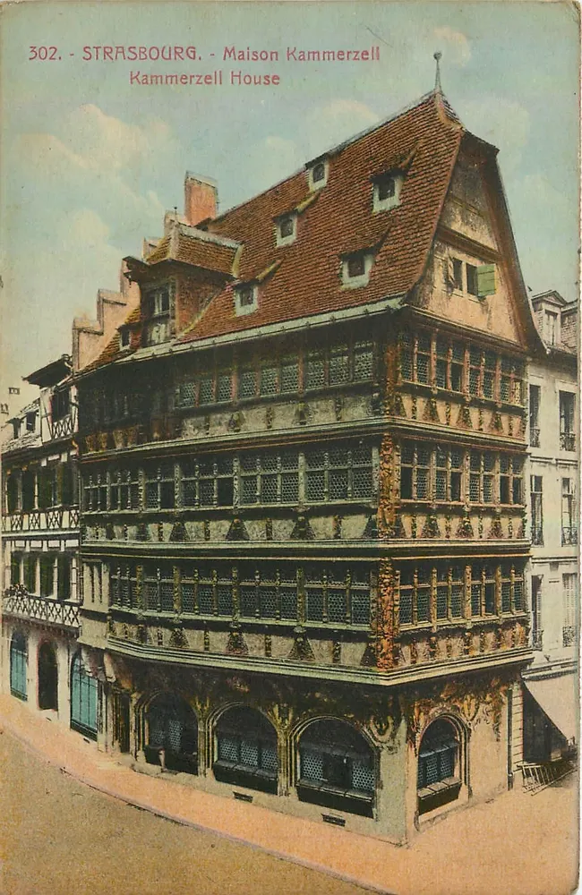 Strasbourg - Maison Kammerzell - Editor Bergeret, n° 302 - Frente