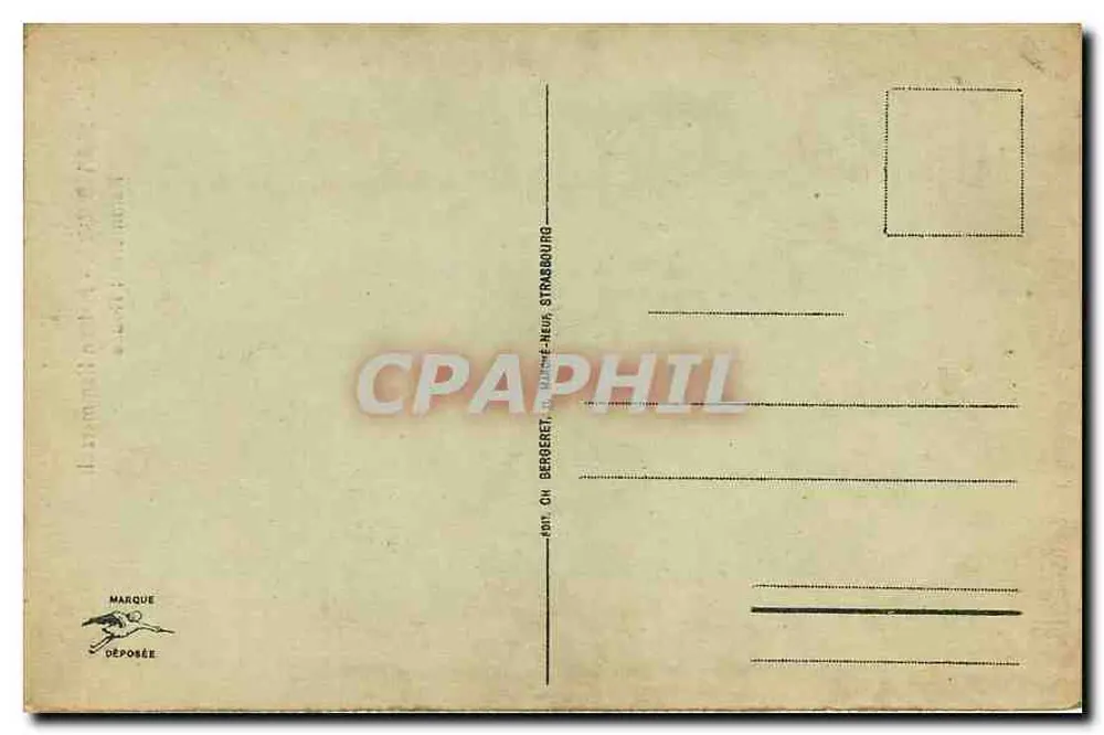 Strasbourg - Maison Kammerzell - Editor Bergeret, n° 302 - Verso