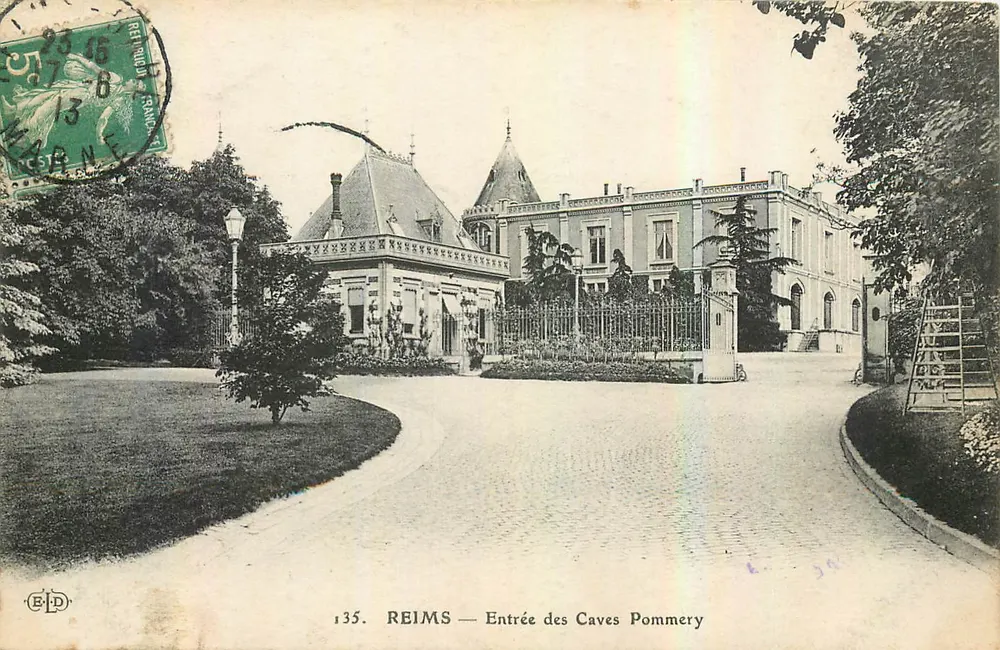 Reims — Entrada das Caves Pommery — E.P.D. - Frente