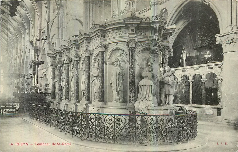 Reims — Túmulo de São Rémi — J.S.R. n°16 - Frente