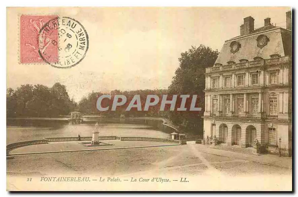 Fontainebleau — Le Palais — La Cour d'Ulysse — LL. - Recto