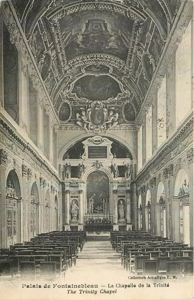 Schloss Fontainebleau — Die Kapelle der Dreifaltigkeit — Künstlerische Sammlung I. M. - Vorderseite