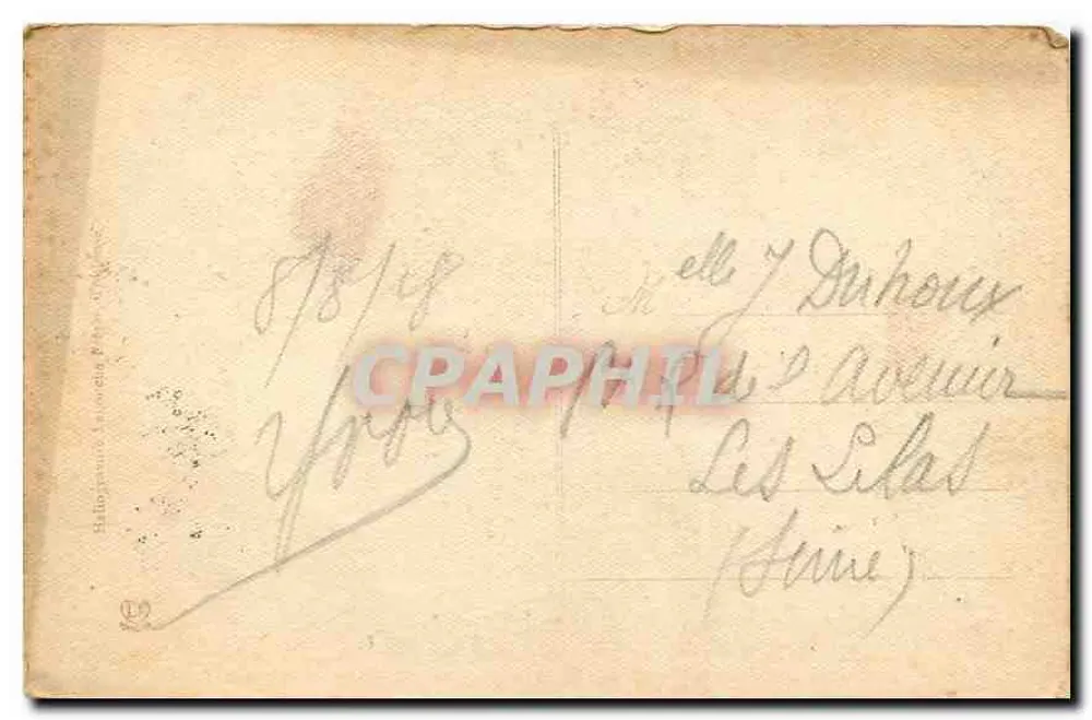 Pau - Castelo de Henrique IV — O vaso de Sèvres oferecido pelo Presidente Carnot — n° 364 - Verso