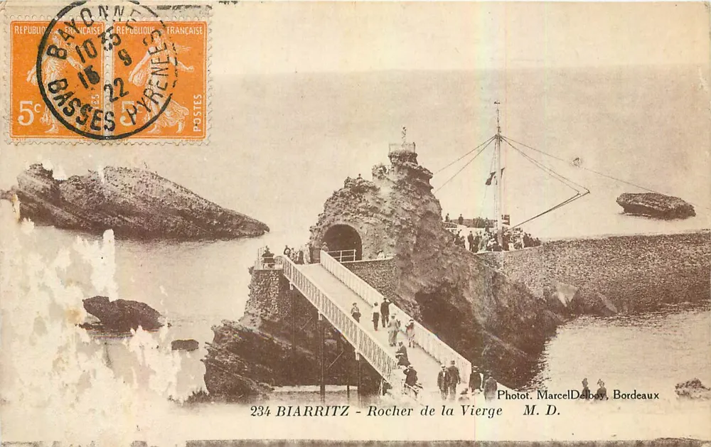 Biarritz - Roche van de Maagd — Fotot. Marcel Delboy, Bordeaux, n°234 - Voorkant