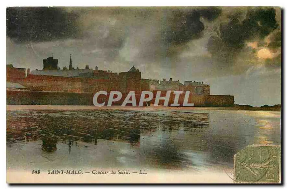 Saint-Malo — Pôr do Sol — LL. n°145 - Frente