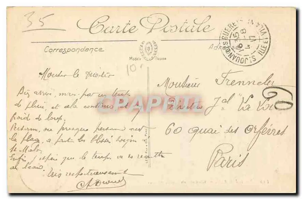 Saint-Malo — Pôr do Sol — LL. n°145 - Verso