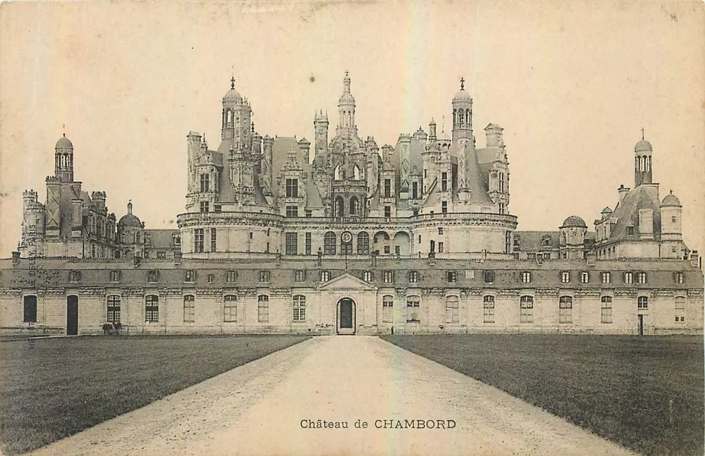 Castelo de CHAMBORD — vista frontal — editor não identificado - Frente