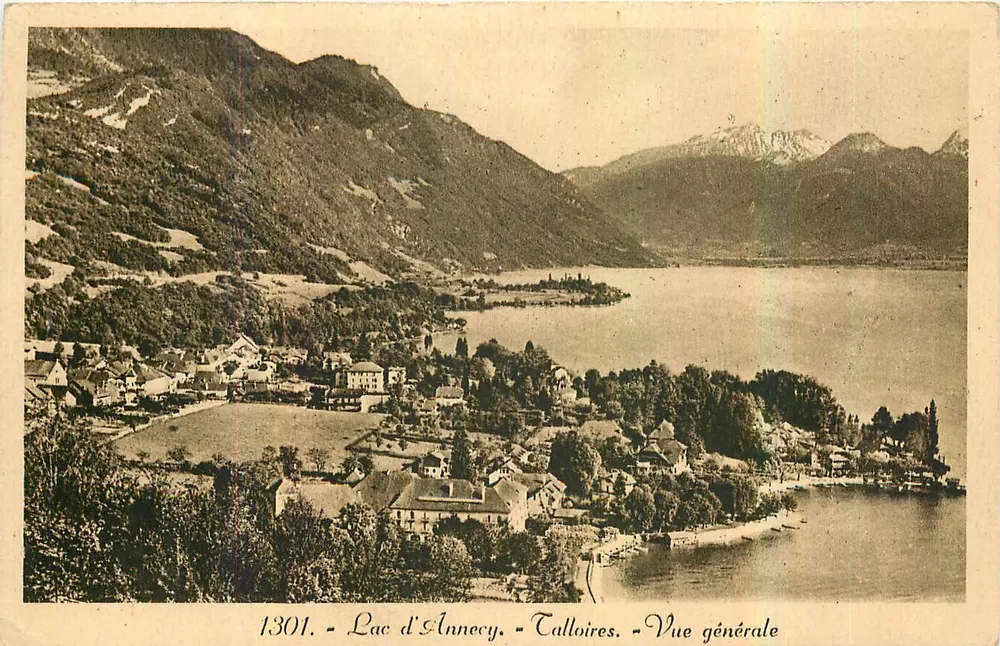 Lago de Annecy - Talloires - Vista geral — Éditions « Cité » (Hte-Savoie) n°1301 - Frente