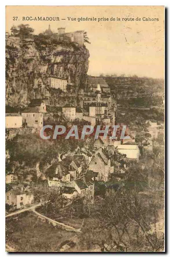 Roc-Amadour — Allgemeiner Blick vom Weg nach Cahors — n°37 - Vorderseite