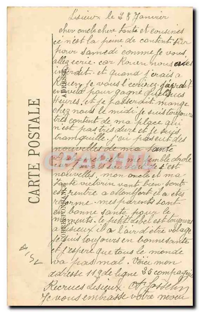 Lisieux — A Igreja de São Jacinto — LL - Verso