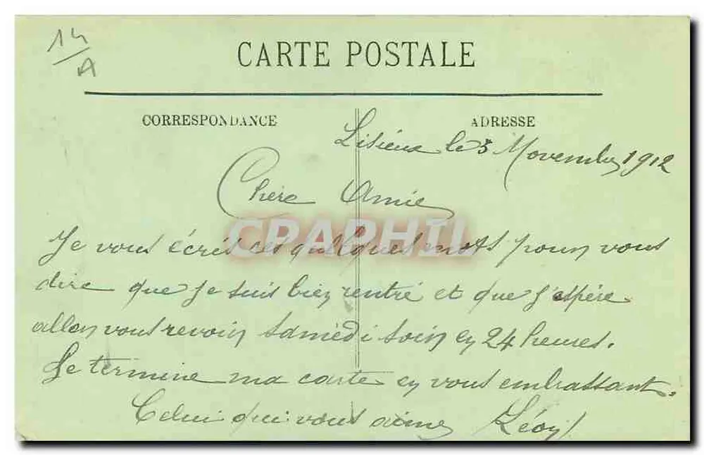 Lisieux — Le Jardin Public et le Musée — LL - Verso