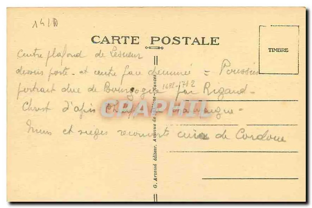 Lisieux — A Sala Dourada — G. Artaud editor, n° 106 - Verso