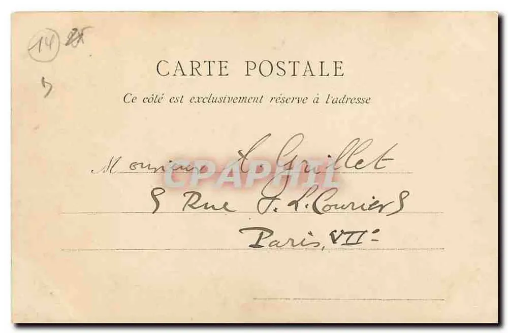 Lisieux — Ehemaliges Haus der Rue d'Orbec — Verlag La Normandie, n° 2817 - Rückseite