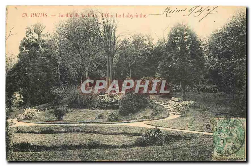 Reims — Jardim da Tôie, O Labirinto — editor Tôie, n°59 - Frente
