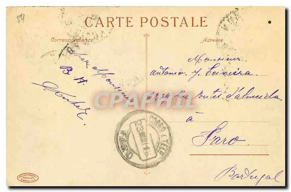 Avignon - Os Muros de São Miguel (século XIII) — editor Pauloult, n°10 - Verso