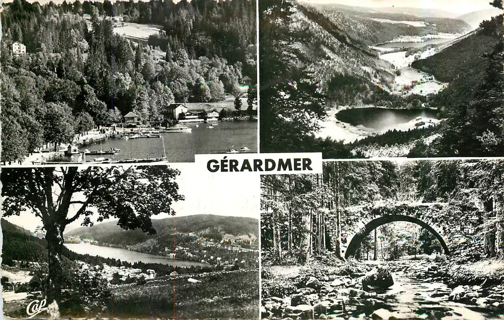 Gérardmer — Panoramablick und Brücke — Verlag Cal - Vorderseite