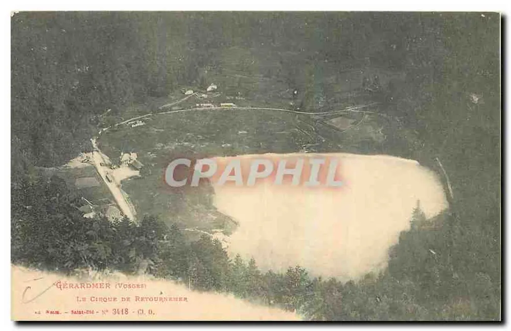 Gérardmer (Vosges) — O Circo de Retournemer — editor Saint-Blé, n° 3418 - Frente