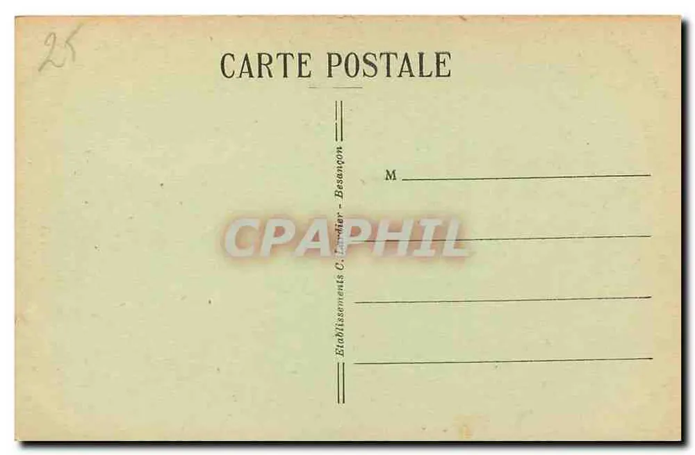 Besançon-les-Bains — Hotel Chassignet, Rue Pasteur — C.L.B. n°159 - Verso