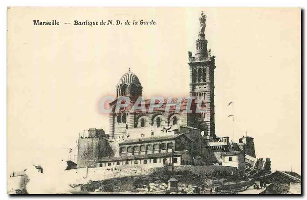 Marseille — Basílica de Nossa Senhora da Guarda. - Frente