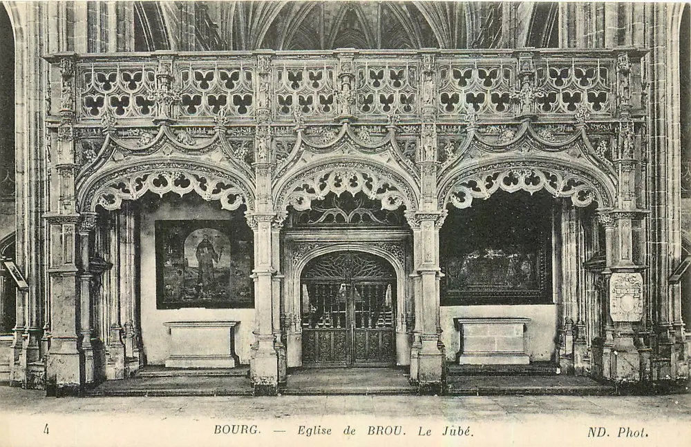 Bourg — Igreja de Brou. O Jubé. - Frente