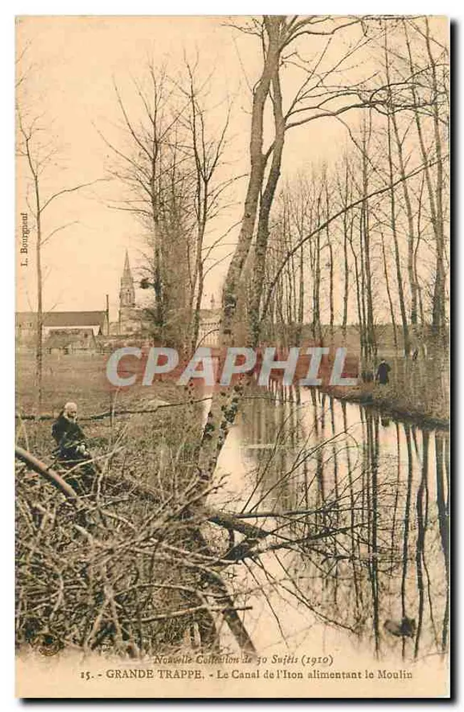 Grande Trappe — Der Iton-Canal, der den Mühlen betreibt — L. Bourgnaud (Serie 15) - Vorderseite