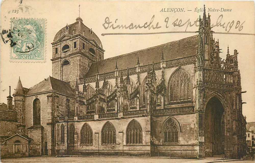 Alençon — Kerk van Notre-Dame — Onbekende uitgever, n° 123 - Voorkant