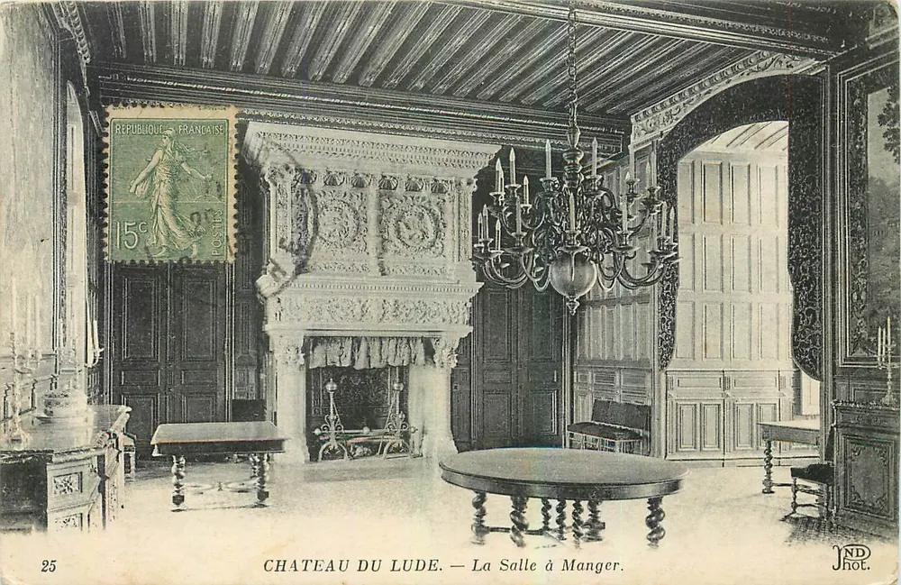 Castillo de Lude — La Sala de Comedores — JND Fot. - Anverso
