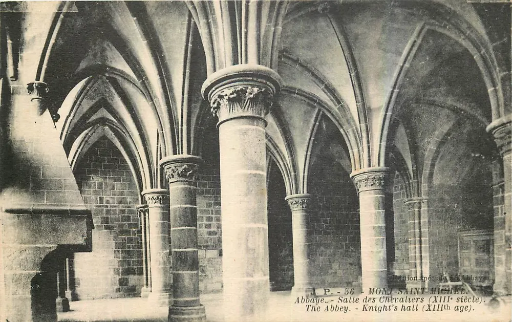 Mont-Saint-Michel — Saal der Ritter (13. Jahrhundert) — Sonderausgabe der Abtei - Vorderseite